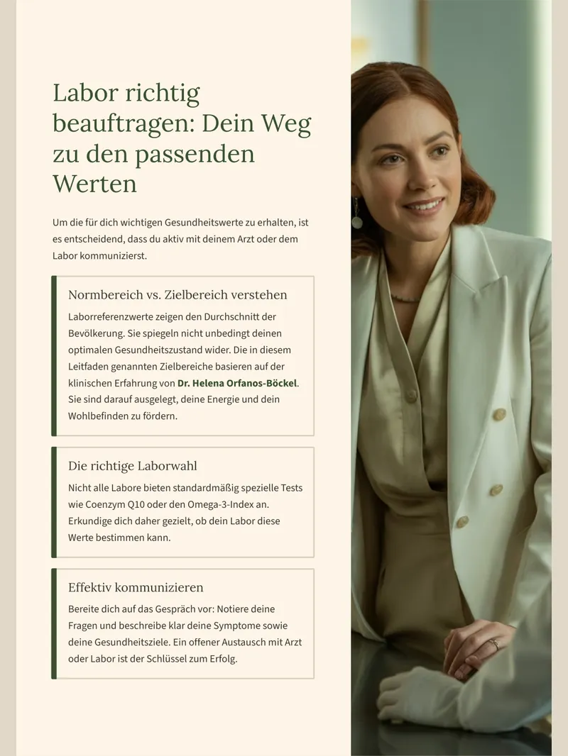 Blutwerte Guide — Beispielseite